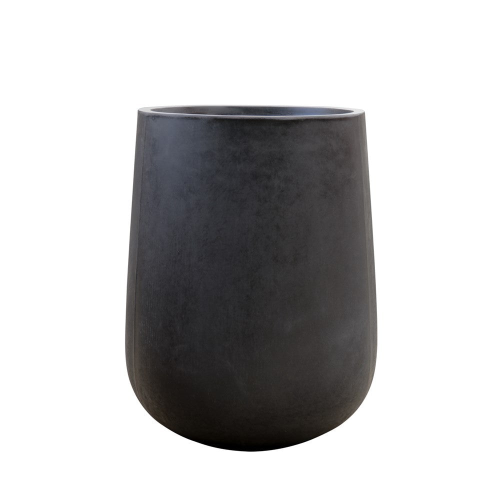 KARAMEA BLACK PLANTER - MEDIUM